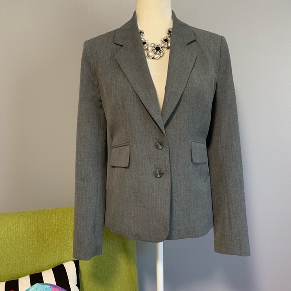 The Limited Jackets & Blazers - The Limited Classic Grey Tailored Blazer Jacket